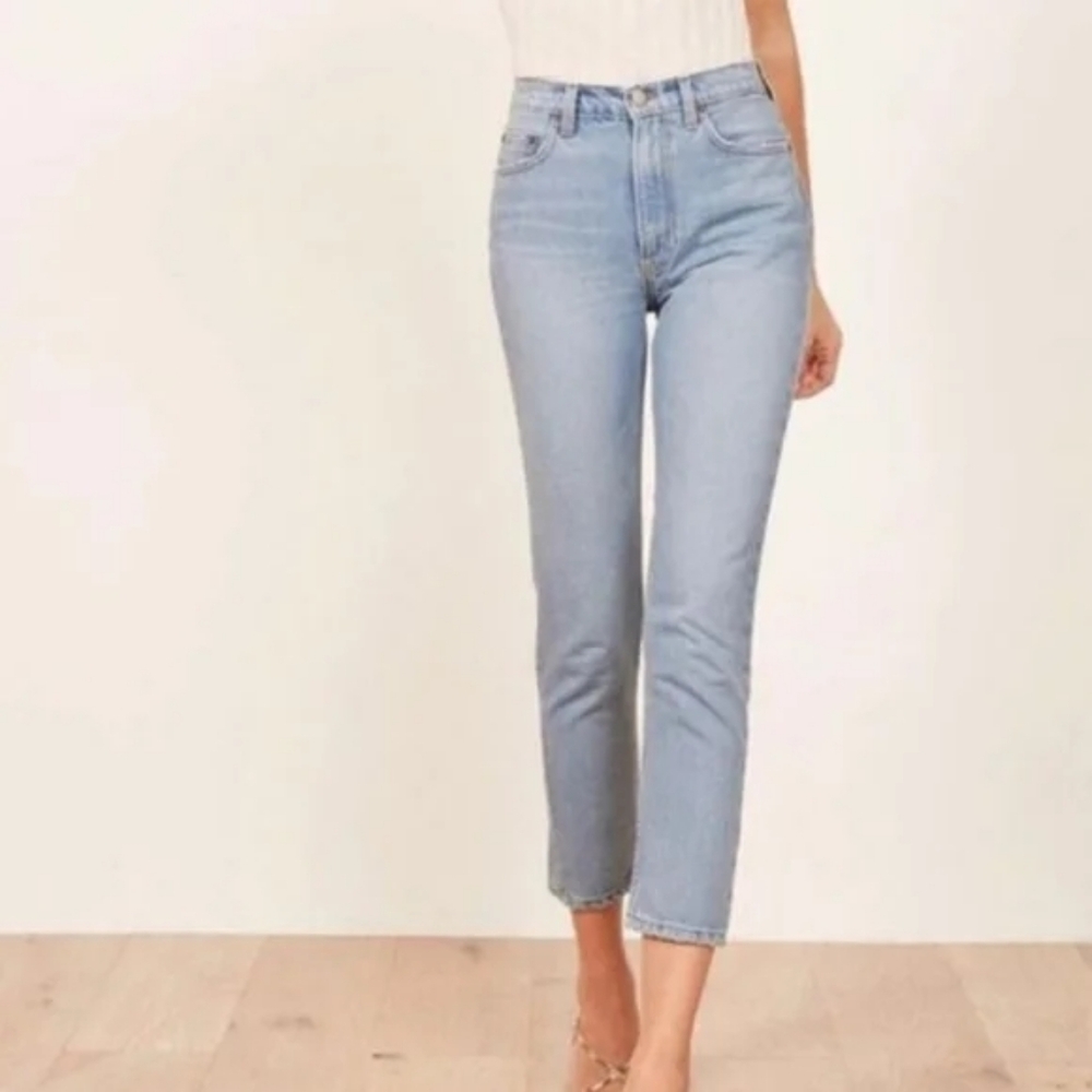 Reformation Julia High Crop Jeans